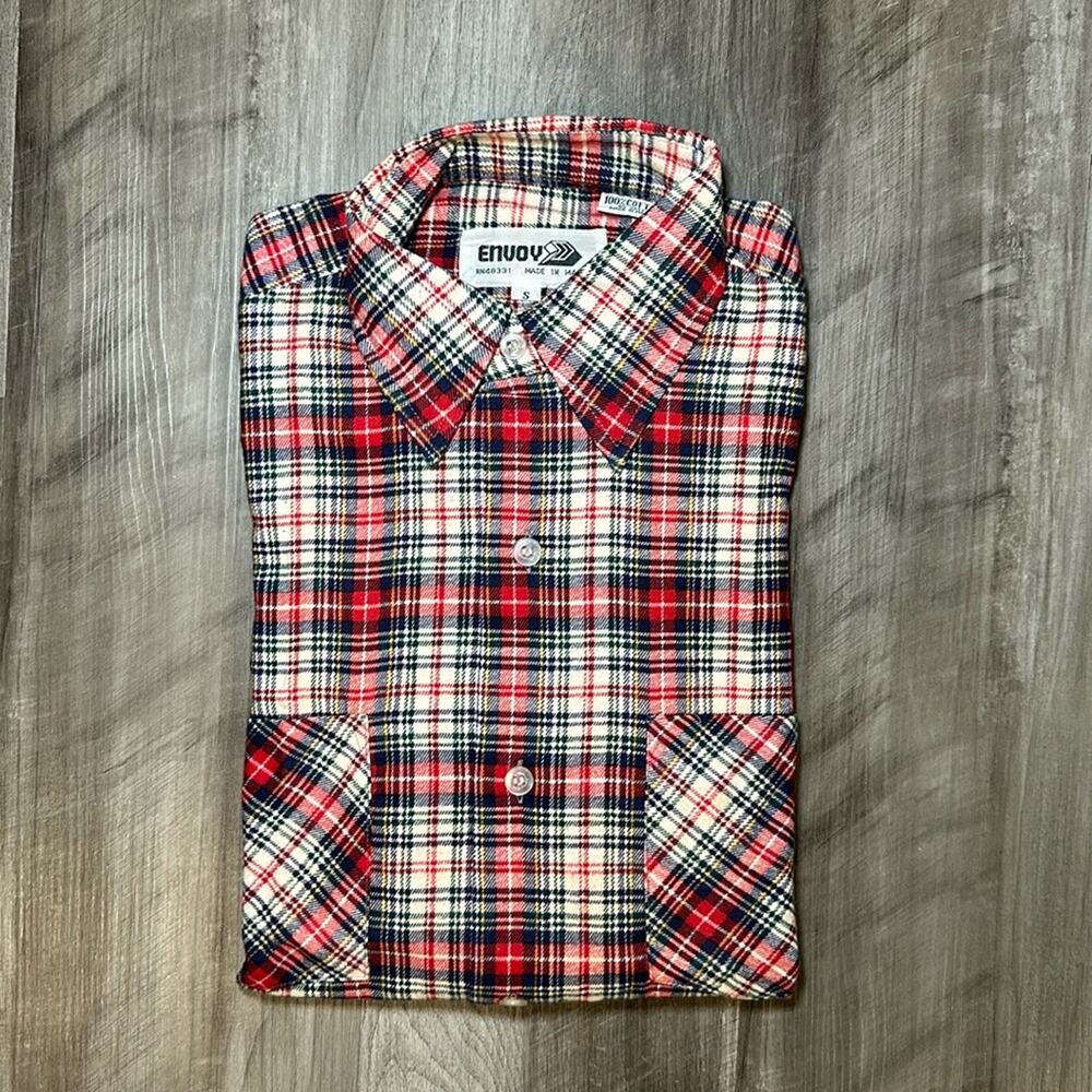 Envoy Vintage Flannel Long Sleeve Button Down - Small